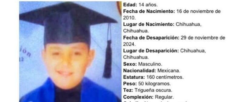 Sigue la búsqueda de adolescente desaparecido en la capital