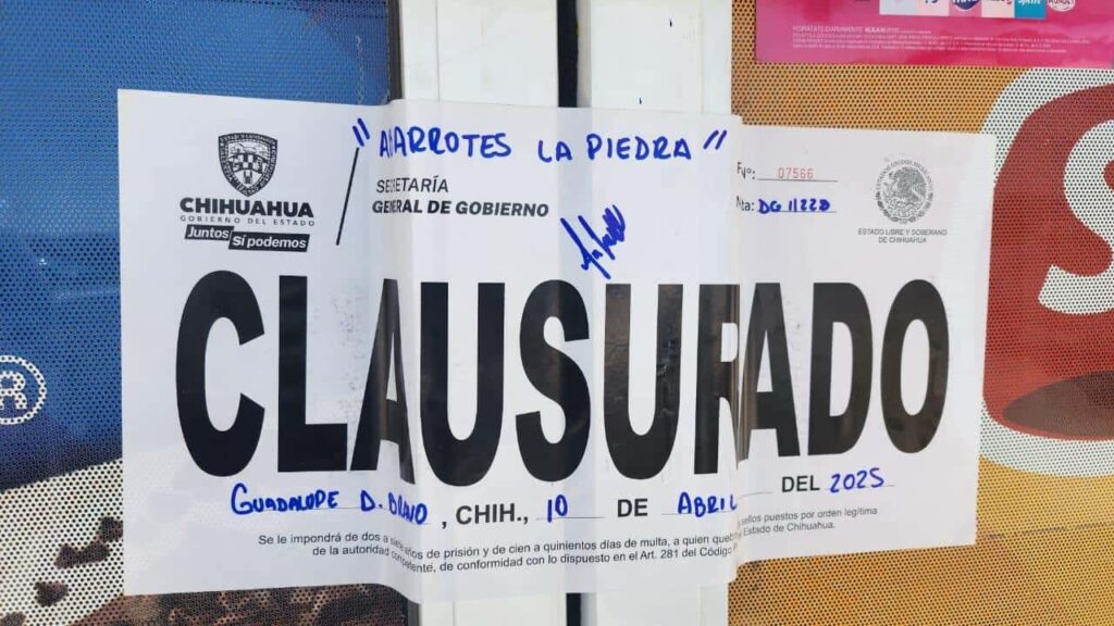 Realiza gobernación estatal 317 inspecciones y clausura 9 establecimientos durante la última semana