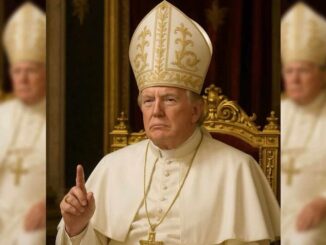 Trump postea en su cuenta de Truth Social una foto vestido de papa
