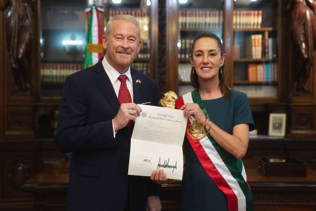 Sheinbaum prevé una «muy buena relación» con embajador de EE.UU., Ronald Johnson